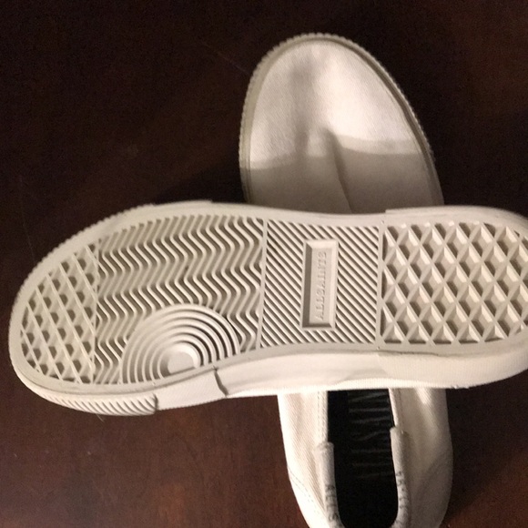 All saints Mens manny slip on canvas shoes sneakers off white/bone sz US 9 EU 42 - Picture 4 of 5